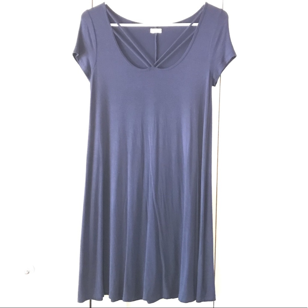 Hollister Navy T shirt dress